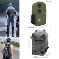 Fishing Bag Multifunctional Waterproof Purse Fishing Tool Bag Fishing Backpack Shoulder Crossbody Bag Outdoor Sports Backpack