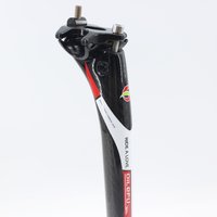 AliExpress New QILEFU Road bicycle 3K full carbon fibre seatpost Mountain carbon bike seatpost MTB seat post parts 27.2/30.8/31.6*350/400mm