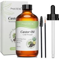 PHATOIL 118ml/236ml Organic Castor Oil Cold Pressed 100% Nature Castor Oils