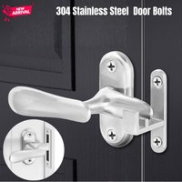 304 Stainless Steel Flip Latch Lock,Double Slot Door Bolts,Anti-Theft Locks,Gate Buckle for Windows Cabinets Barn Toilet Doors