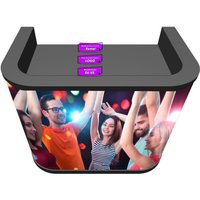 Dj Station Facade Desk Stand Table Portable Booth Led Video Wall Display Screen Dj Booth