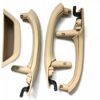 Left Right Driver Car Interior Door Pull Handle Leather Cover Set Assembly Replacement For BMW X3 X4 F25 F26 2010-2016