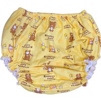 Haian Adult Incontinence Pull-on PVC & Print Cotton Flannel Pants#PM003-3