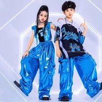 Children's Street Dance Performance Costumes, Boys' Cool Hip-hop Jazz Dance Costumes, Fashionable Girls' Drum Stage Costumes
