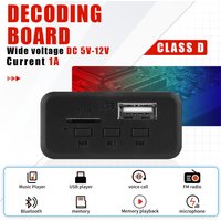 ARUIMEI 12V MP3 Bluetooth 5.0 Receiver Car Kit MP3 Player Decoder Board Wireless Audio Module USB TF FM Radio Music MP3 Player