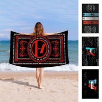 Twenty One Pilot Microfiber Blanket Quick Drying Beach Towels Oversized Printing Super Absorbent Pool Towel Blanket
