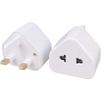 EU US 2 Pin To UK 3 Pin Plug AC Universal Adapter Travel Converter British G Type Standard Input Plug 5A Fuse