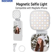 NEEWER Basics Magnetic Selfie Light Compatible with MagSafe iPhone, 2W CRI95+ Bi Color Swivel Small LED Phone Fill Lighting