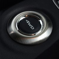 For 2013 2014 Mitsubishi Outlander 4 wd button sticker decoration stainless steel trim for outlander accessories