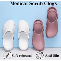 Non-slip Nurse Scrub Clogs EVA Medical Clogs Breathable Dentist Veterinary Slippers Comfortable Dental Surgical Shoes 5X03-09