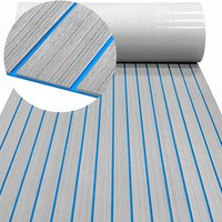 2400*600mm Eva Foam Faux Teak Boat Deck Mat Sheet Teak Yacht Marine Floor Waterproof Pontoon Brown Black Flooring MotorBoats