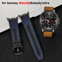 Leather Strap for Samsung Galaxy Watch Ultra 2025 47mm 7ultra correa Band for Samsung Galaxy8 40mm 44mm 8Classic 46mm Wriststrap