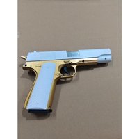 Classic Design White Gold M1911 Toy Handle Kids Safe Entertainment Toy Great for Birthday Gifting