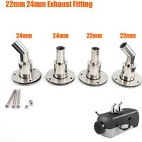 22mm / 24mm Edelstahl Durch Rumpf Auspuff Fitting Rohr Rohr Buchse Hardware Teil Luft Diesel Heizung Für auto Boot Lkw