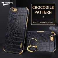 Für iPhone SE 2022 Zroteve Krokodilleder-Ringhalter Softcover für iPhone SE 2 3 2020 SE2 SE3 7 8 Plus iPhone 7 iPhone 8 Ca
