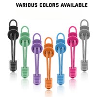 1Pair Lock Shoe laces Round Tennis Laces Without ties Adult Kids Sneakers Elastic Shoelaces Rubber Bands for Shoes Accesories