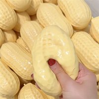*-* 1 pcs Peanut Stress Ball Squeeze Ball Squishy Toy Buttery-Soft Feel Fidget Toy ASMR Sensory Anti Stress Toys