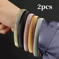 2pcs Unisex Stretchy Elastic Metal Sleeve Garters Arm Rings Shirt Sleeve Holder Cuffs Clothing Accessories Men's Bracelets New