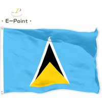 Saint Lucia National Country Flag 2ft*3ft (60*90cm) 3ft*5ft (90*150cm) Size Christmas Decorations for Home Flag Banner