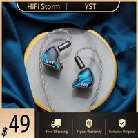 YST02 SHANG Headphone 1DD+1BA In Ear Monitor IEMs For Hifi Music Earbuds With 0.78 2Pin 3.5mm Headset Cable Plug Earphone Audio