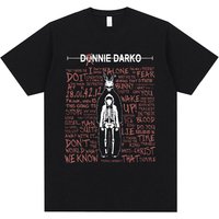 2026 Movie Donnie Darko Graphic T Shirt Men Women Casual Cotton T-shirt Man Gothic Rock Classic Vintage Short Sleeve Tshirt