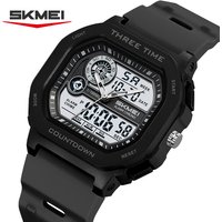 SKMEI 2641 Dual Display Men's Digital Watch Waterproof Multifunctional Electronic Military Watch reloj hombre New Leisure Sports