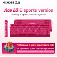 MCHOSE Ace 60 Pro 68 Magnetic Axis Mechanical Keyboard Customized Esports 0.01ms Latency RT 0.01mm 128K Gaming Keyboard Original