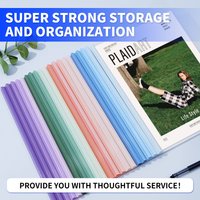 HUAJIE 10 Pack A4 Clear Report Covers with Sliding Bars, 70-Sheet Capacity File Folders for School, Office, Resume & Documents