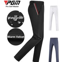 PGM hiver pantalons de Golf hommes imperméable droit pantalons de sport mâle épaissi polaire thermique pantalon homme pantalon de survêtement décontracté