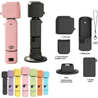 Silicone Full Body Protective Case Set for DJI Osmo Pocket 4 Anti-Scratch Colorful Cover with Lens Cap Silicone Case Accessory