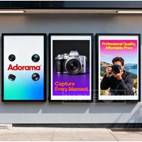 Customizable Ultra Slim LED Light Box Menu Lightbox Advertising Display Sign Outdoor Waterproof Business Box Adorama Signboard