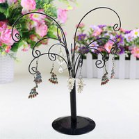 Présentoir de Rangement en Forme d'Arbre en Fer Forgé, Multifonctionnel, pour Boucles d'Oreilles, Pendentif, Bracelet, Montre, Cadre Décoratif, T1