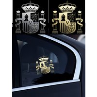 AliExpress NONE 2/4PCS Coat of Arms of Spanish Nickel Metal Car Sticker Spain National Badge Auto Motorcycle Bicycle Laptop Decoration Accessory