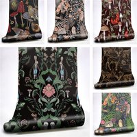 Watercolor Tropical Flower Wallpaper Plant Floral Animal Contact Paper Waterproof Self Adhesive Furniture Stickers Home Decor