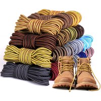 Boots Round Shoelaces Striped Double Color Shoe Laces Outdoor Hiking Leisure Boots Shoe Laces Sneakers Casual Shoe Accessories