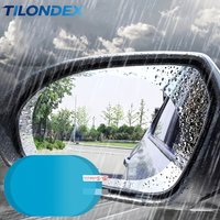 TILONDEX 2pcs Car Rainproof Film Transparent Film for Rearview Mirrors And Windows with Additional Anti-Fog Stickers