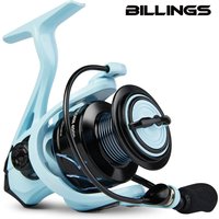BILLINGS UNICORN 2000-4000 Series, 5.2:1 Gear Ratio, 17.6LBs Max Drag, Metal Rocker&Spool,Spinning Fishing Reel,For Freshwater