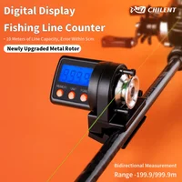 CHILENT Electronic Fishing Line Counter+Line Winder can Bidirectional Counting Compatible with Baitcasting Reels, Spinning Reels