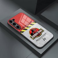 J-Jurassic Park Dinosaur World Phone Case For S25 Ultra Samsung S26 S23 S24 Plus S22 S20 S21 Fe A54 A34 A53 A16 Glass Cover