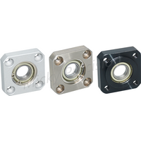 Inlay Retaining Ring Type Square Flange Bearing with Housing Bearing seat assembly Aluminum Carbon Steel Nickel diameter 3-50mm