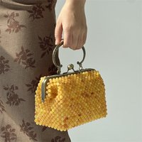 Vintage Retro Women Evening Bags Beaded Ladies Clutch Purse Shoulder Chain Wedding Party Women's Handbag Purses and Handbags
