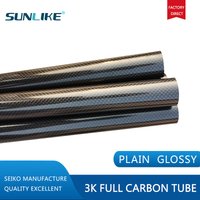 2szt. 3K gładka błyszcząca powierzchnia rura z włókna węglowego długość 500mm OD 12mm 14mm 16mm 18mm 22mm 24mm 26mm 28mm 30mm 35mm rura węglowa