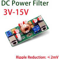 12V Car Audio Power Filter Board 2mV Low Ripple EMI Noise Suppressor 15V Amplifier, Eliminate Engine Whine & Alternator Noise