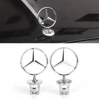 Zinc Alloy Car Front Hood Emblem Bonnet Label Badge Decal For Mercedes Benz C E S Class W204 W205 W212 W213 W211 W220 W222 W223