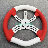 New Gokart steering wheel 300 diameter steering wheel for comfortable grip PU 1PCS