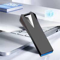 USB Flash Drive 64GB High Speed Memory Stick Pen Drive 32GB 16GB 8GB 4GB Creative Gifts Pendrive Silver Metal U Disk for Files
