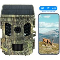 Wildlife Camera Solar Energy Trail Cam 4K with 1080P Night Vision Waterproof BT WiFi APP 16MP Game Camera with Motion Activation image 4