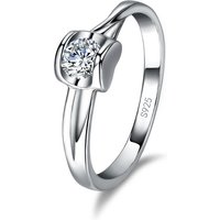925 Sterling Silvers Personality Square Shaped Crystal Ring Beautiful Woman Man Wedding Engagement Jewelry