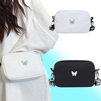 Butterfly Decoration, Fashionable Casual Bag, Can Be Worn on One Shoulder or Diagonally, with Adjustable Shoulder Straps