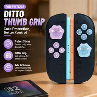 Silicone Joystick Cap for Nintendo Switch 2 NS2, Ditto Thumb Grip Cover, Protective Stick Cap for Joy-Con Controller
